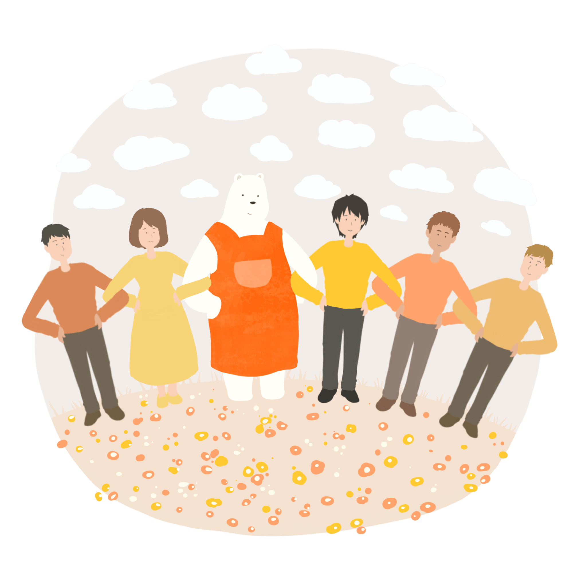 仲間のイラスト