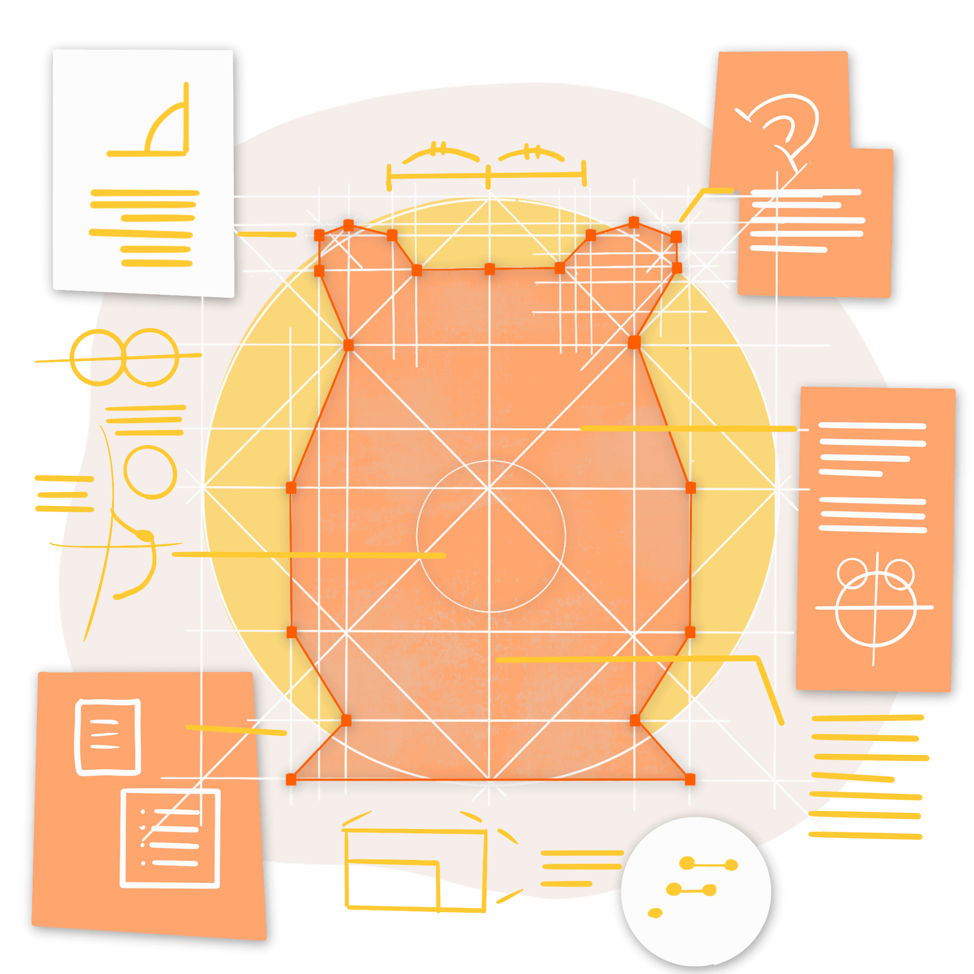 ロゴ制作のイラスト