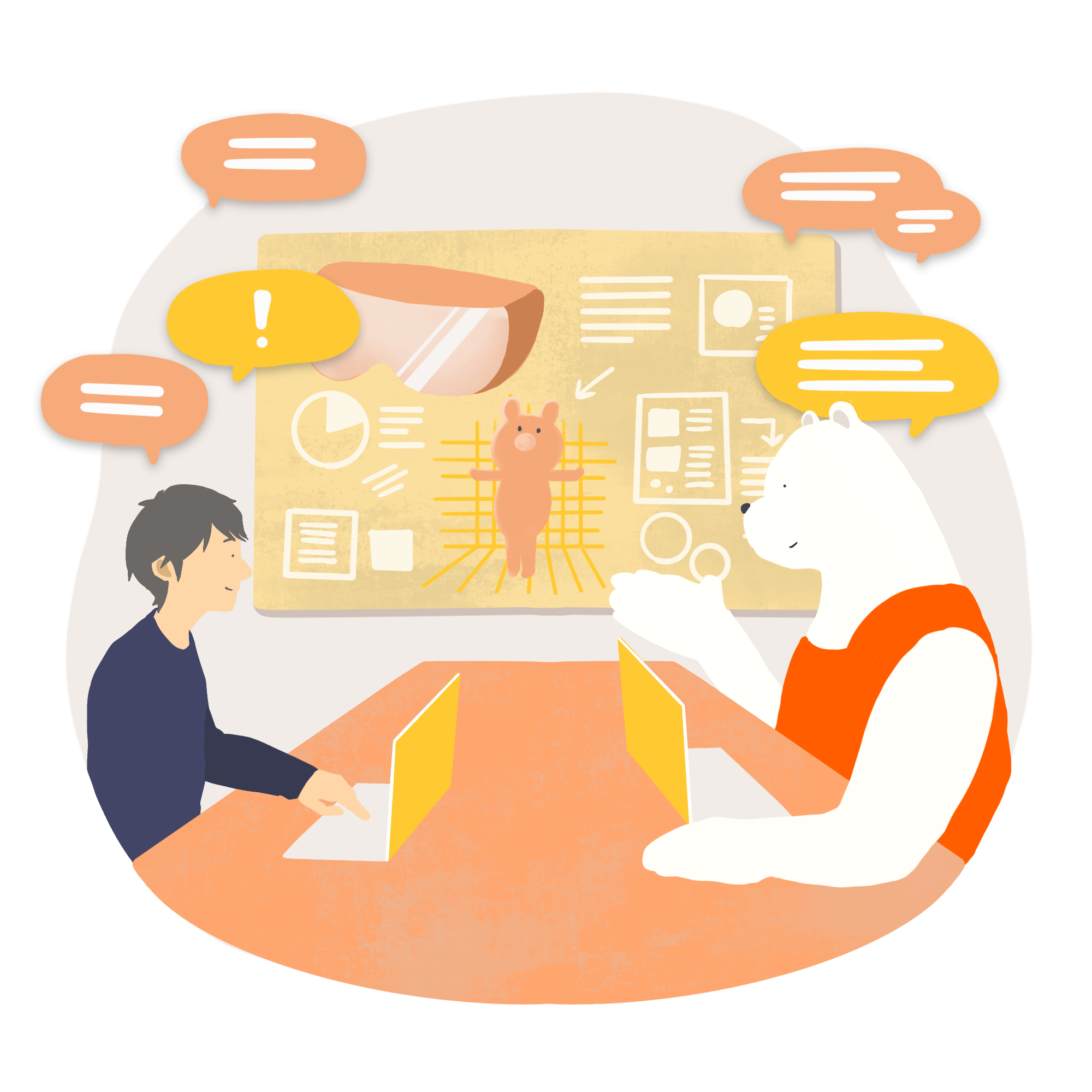 VRコンサルティングのイラスト